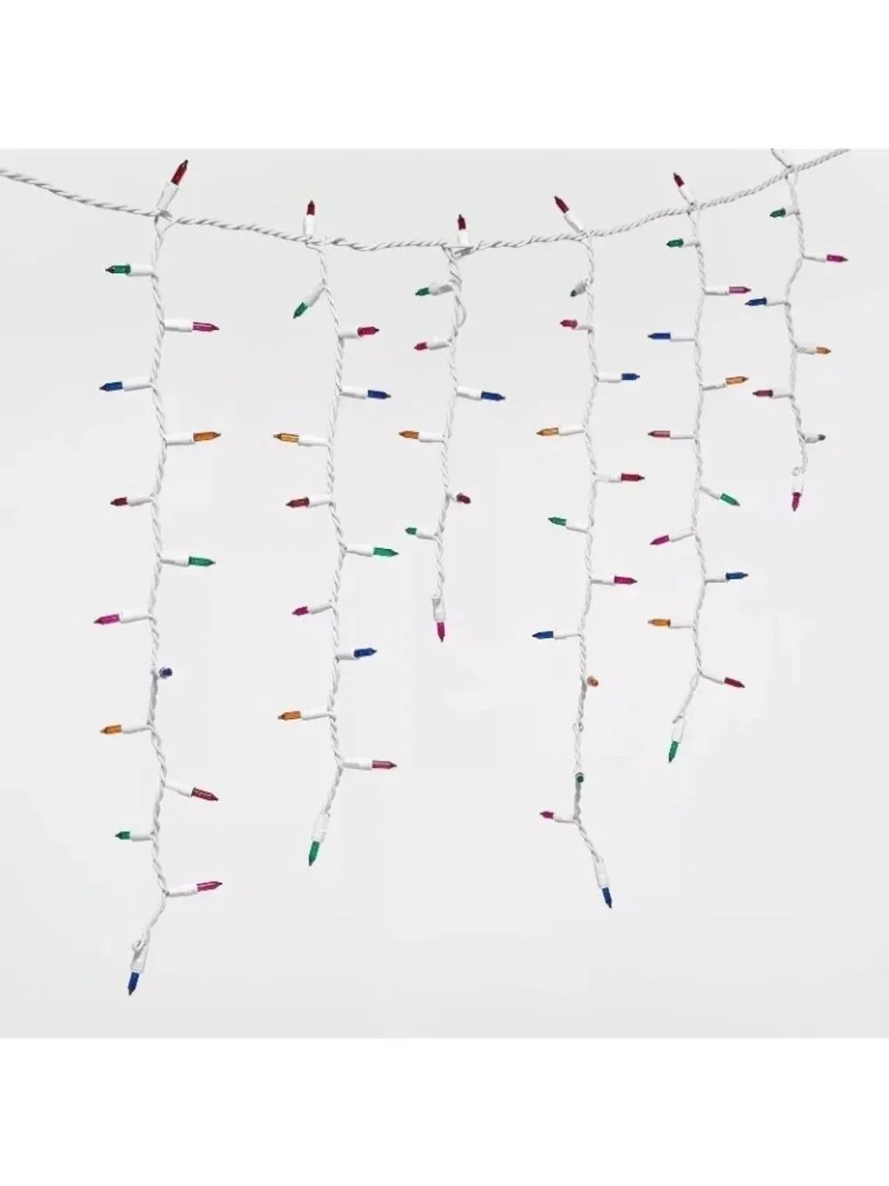 Wondershop 300ct High Density Icicle Multicolor Lights with White Wire